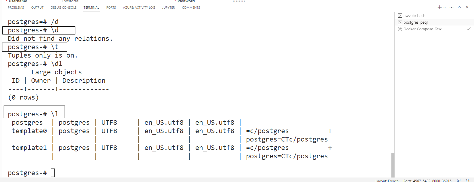 Perform PostgreSQL